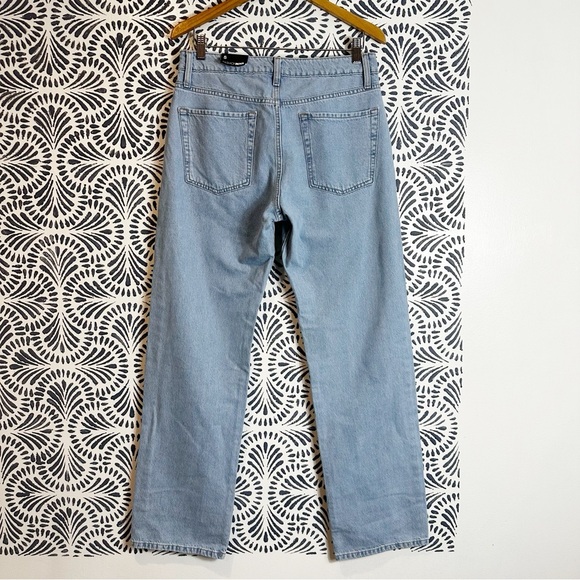 Fashion Nova Low Rider Slouch Fit Jeans Light Blue - Picture 2 of 13